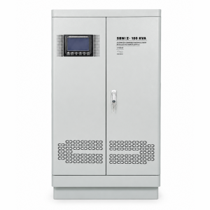 100KVA high capacity three phase automatic AC voltage regulator AVR with integrated isolation transformer for industrial equipment power supply supporting 110V 120V 208V 220V 230V 240V 380V 400V 415V 440V 480V AC systems manufactured by Voltnex Power China factory wholesale supplier