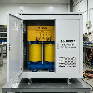 100kVA Three Phase Dry Type Isolation Transformer Custom Input Output Voltage Converter Internal Wiring Electrical Transformer Design