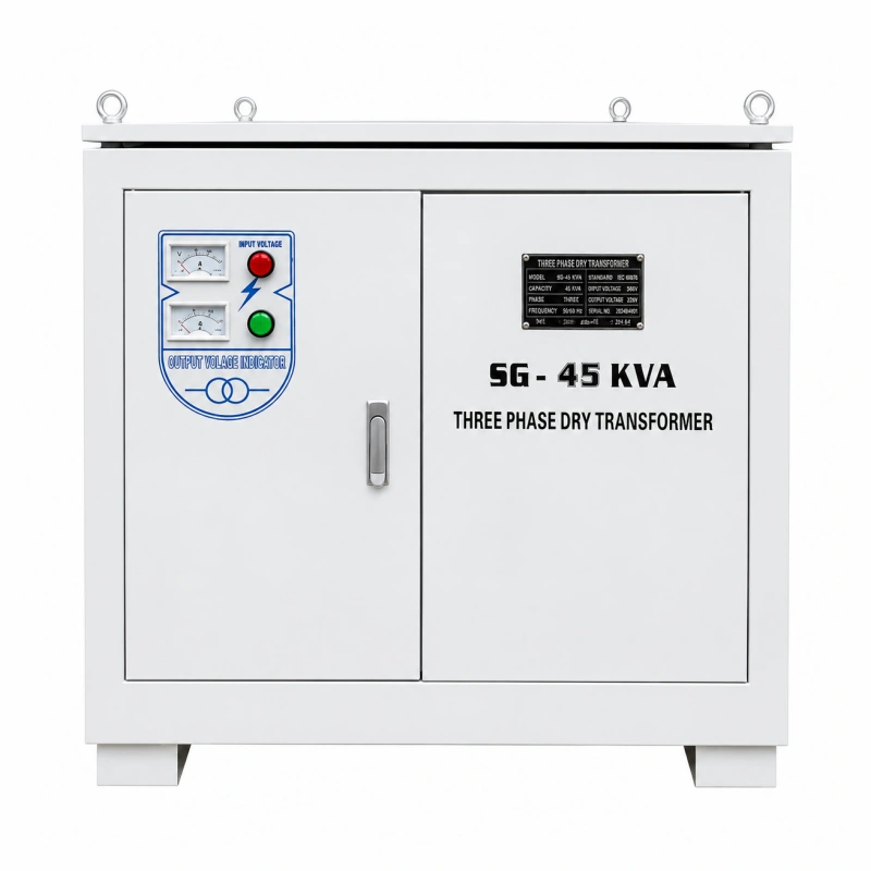 Transformateur d'isolement triphasé à sec de 45 kVA, 220 V, 380 V, 480 V – Fabricant de transformateurs de puissance industriels – Usine en Chine