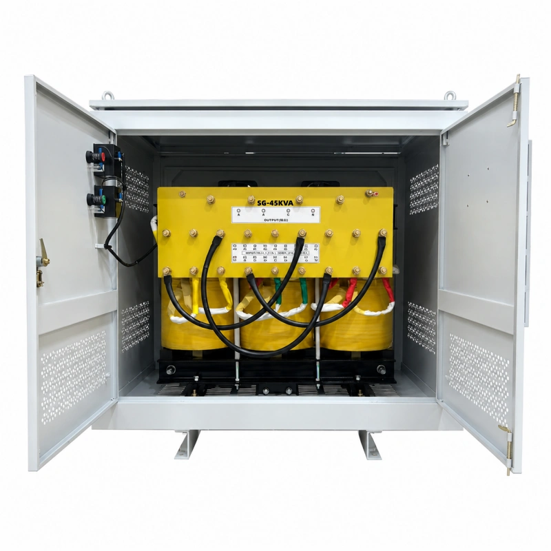 45kVA Three Phase Isolation Transformer Internal Structure Dry Type Power Transformer Manufacturing Design Voltnex Power