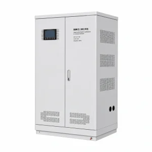 500KVA three phase industrial voltage regulator with built-in isolation transformer supporting 110V 208V 220V 380V 400V 415V 440V 480V AC for heavy duty power conditioning, industrial applications and wholesale supply by Voltnex Power