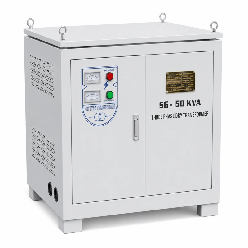 50kVA Cabinet Type Dry Type Isolation Transformer Enclosure Design Three Phase Industrial Electrical Transformer Manufacturer China Factory