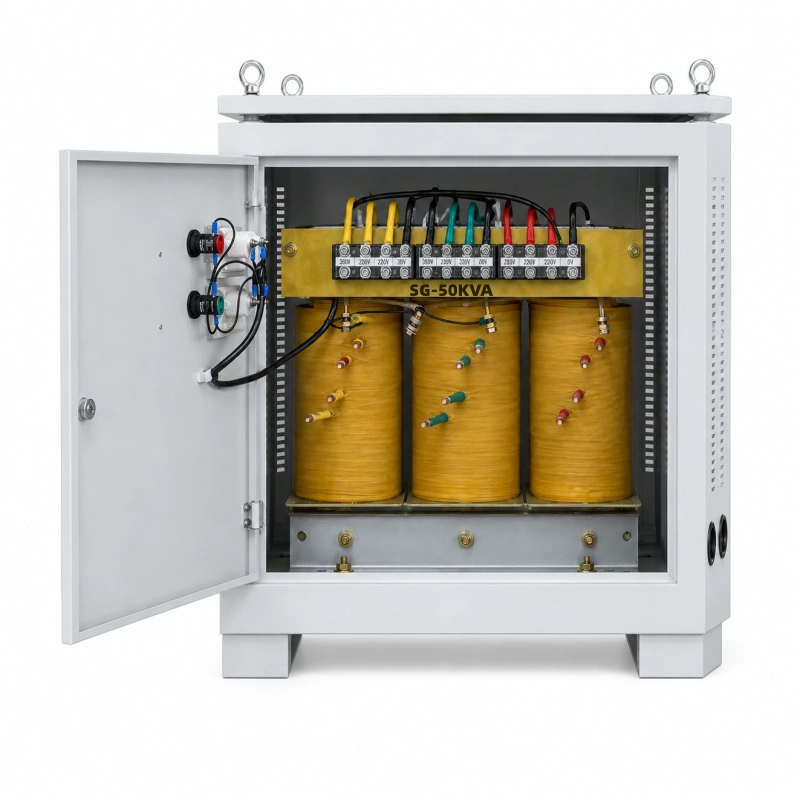 50kVA Industrial Isolation Transformer Internal Design Three Phase Dry Type Power Transformer Manufacturing Structure OEM Factory China