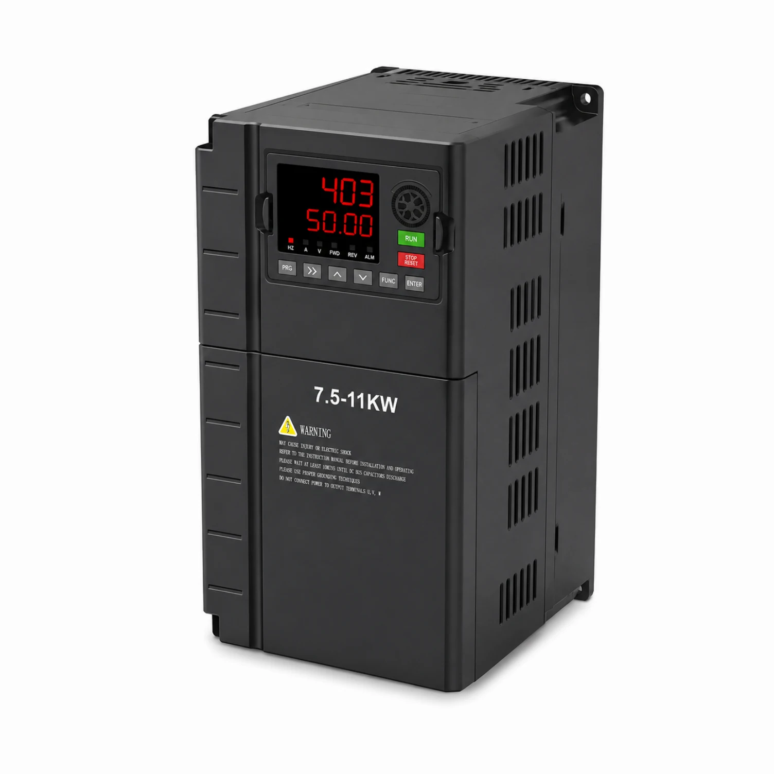 7.5kW 11kW (10HP 15HP) Three Phase AC Frequency Inverter VFD Adjustable Frequency Drive 208V 220V 380V 400V 415V 440V 480V Industrial Motor Controller for Automation Equipment Voltnex Power