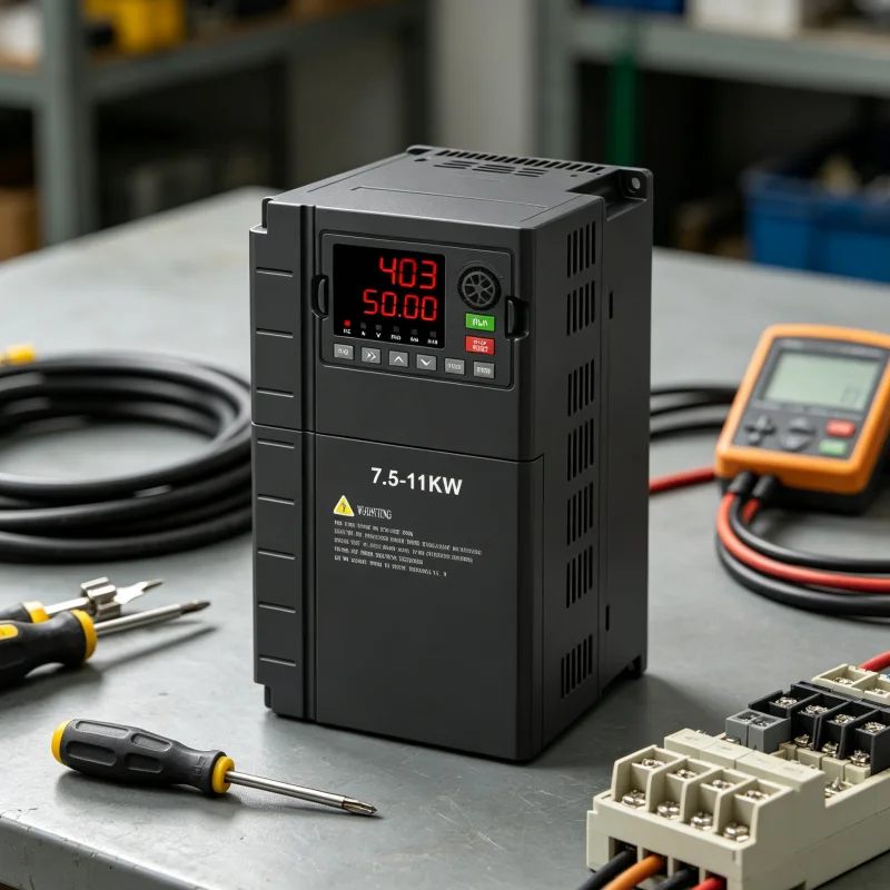 7.5kW 11kW (10HP 15HP) Industrial Three Phase VFD Variable Frequency Drive AC Inverter 208V 220V 380V 400V 415V 440V 480V CNC Lathe Machine Motor Controller Solution Voltnex Power