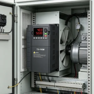 7.5kW 11kW (10HP 15HP) Three Phase AC Frequency Inverter VFD Variable Speed Drive 208V 220V 380V 400V 415V 440V 480V Industrial Warehouse Wholesale Stock Exporter Voltnex Power