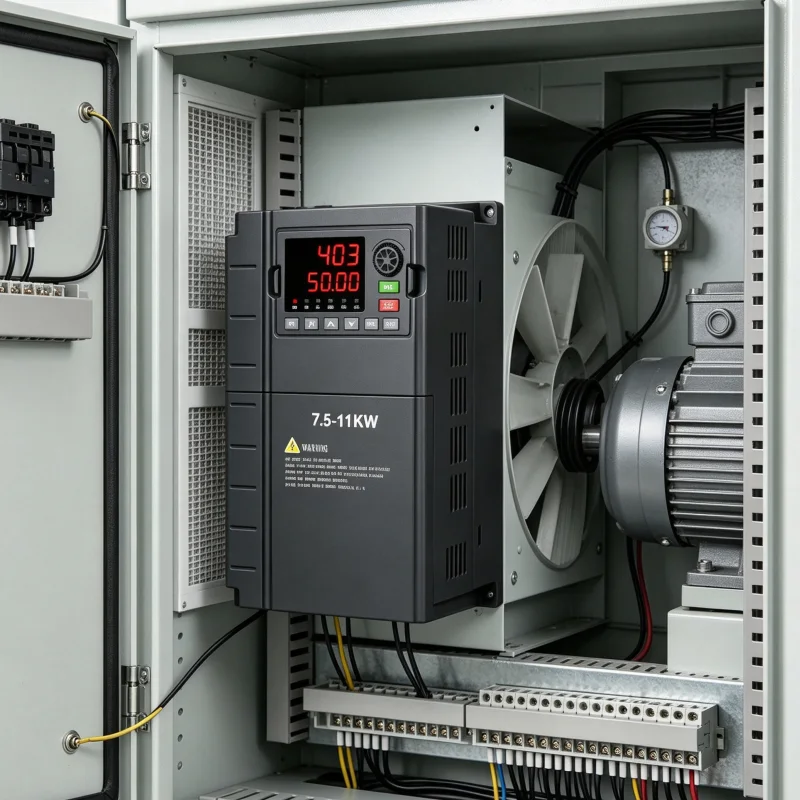 7.5kW 11kW (10HP 15HP) Three Phase AC Frequency Inverter VFD Variable Speed Drive 208V 220V 380V 400V 415V 440V 480V Industrial Warehouse Wholesale Stock Exporter Voltnex Power
