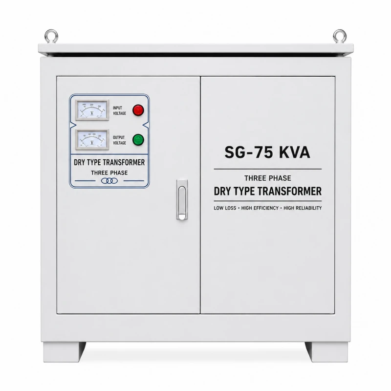 75kVA Three Phase Dry Type Isolation Transformer 220V 380V 480V Industrial Electrical Power Transformer Manufacturer China Factory