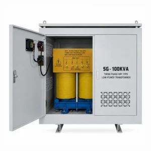 SG 100kVA Three Phase Dry Type Isolation Transformer Copper Coil Internal Structure Industrial Electrical Transformer for Factory Equipment Automation Medical and Commercial Power Systems