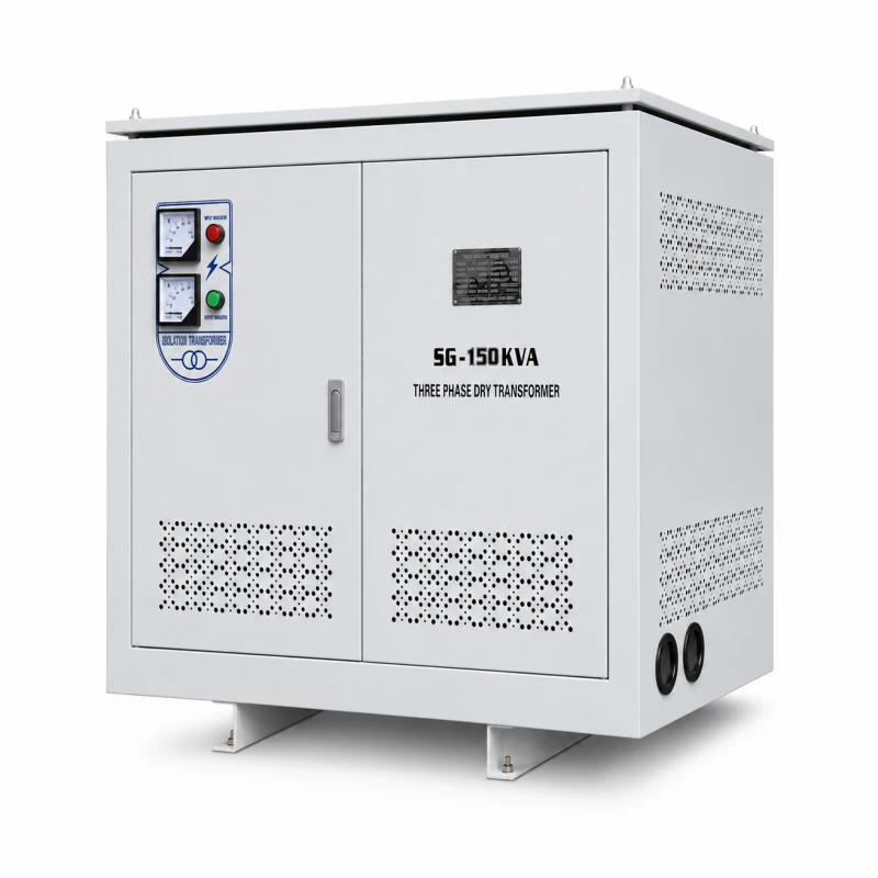 SG 150kVA Three Phase Dry Type Transformer Industrial Automation Equipment Enclosure Cabinet Step Down Step Up Voltage Converter for North and South America Standards Voltnex Power