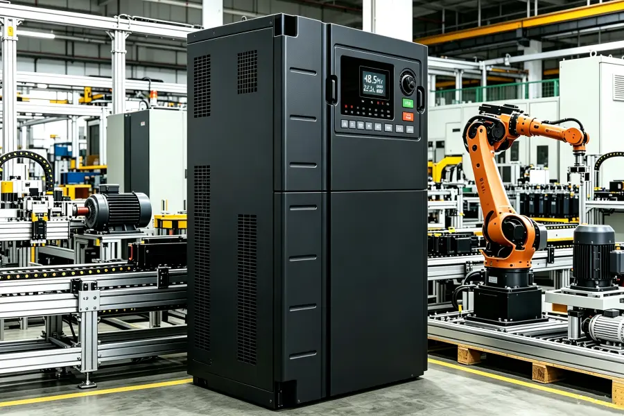 110kW 150HP 3 Phase General Purpose Variable Frequency Drive VFD at 48.5Hz for Automated Factory Manufacturing Production Lines | VoltNex Power