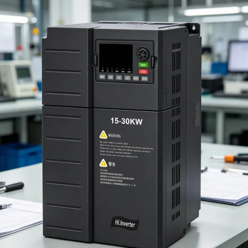 15-22kW 20HP-30HP Three Phase Industrial VFD AC Drive Variable Speed Controller for Precision Electronic Testing Equipment Supporting 208V 220V 380V 400V 415V 440V 480V Motor Control Applications Voltnex Power