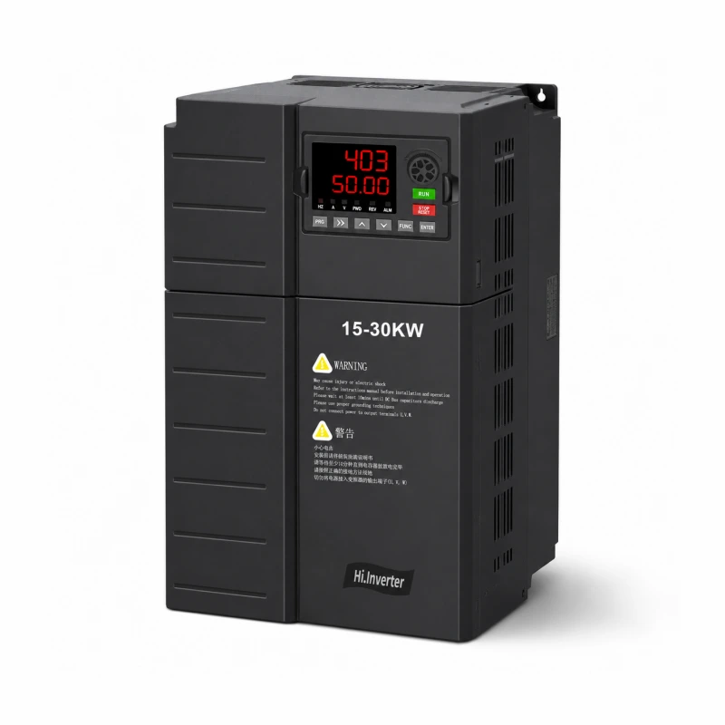 15-22kW 20HP-30HP Three Phase Variable Frequency Drive VFD AC Inverter Industrial Motor Controller Supporting 208V 220V 380V 400V 415V 440V 480V AC Systems Factory Direct Supply Voltnex Power