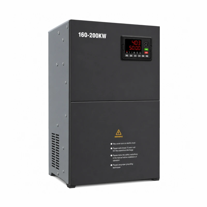 160kW 185kW 200kW (215HP 250HP 270HP) Three Phase Variable Frequency Drive VFD AC Inverter Heavy Duty Industrial Motor Controller Factory Direct Supply Supporting 208V 220V 380V 400V 415V 440V 480V Voltnex Power