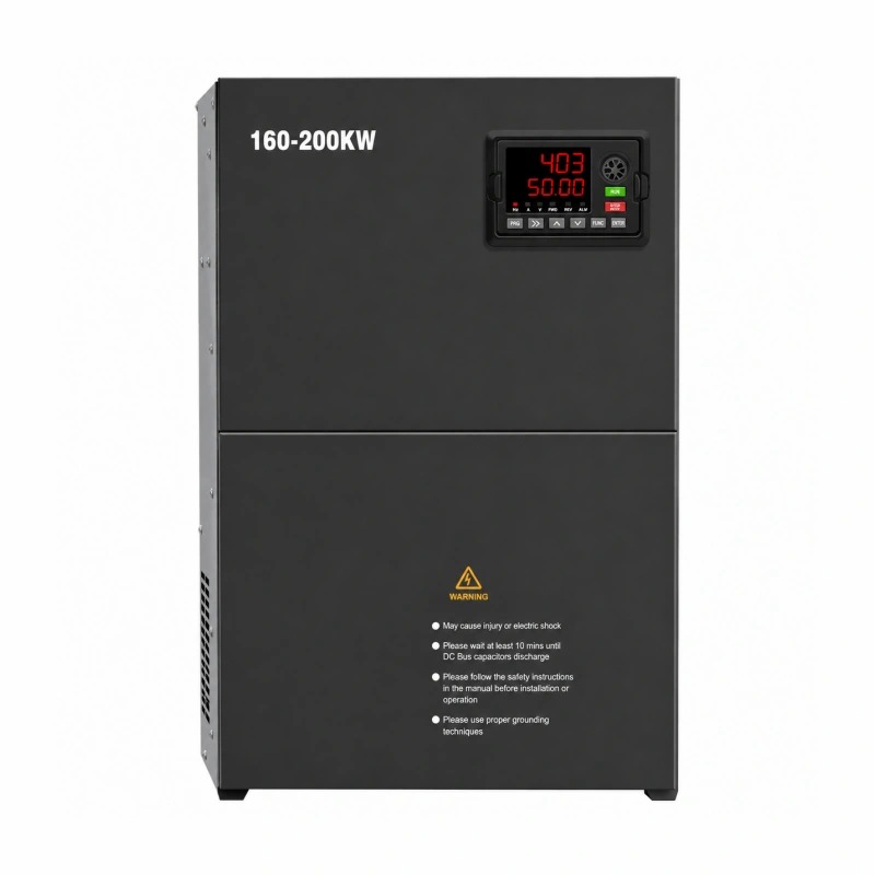 160kW 185kW 200kW (215HP 250HP 270HP) Three Phase AC Frequency Inverter VFD Adjustable Frequency Drive High Power Motor Speed Controller Supporting 208V 220V 380V 400V 415V 440V 480V Voltnex Power