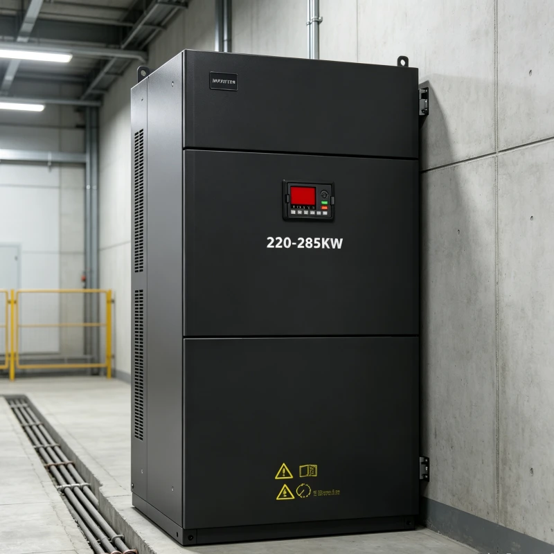 220kW 250kW 285kW (300HP 340HP 380HP) 3 Phase Industrial VFD Variable Frequency Drive Plant Room Deployment 208V 220V 380V 400V 415V 440V 480V Heavy Industry Machinery Power Solution Voltnex Power