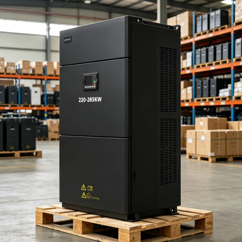 220kW 250kW 285kW (300HP 340HP 380HP) Three Phase Variable Frequency Drive VFD Heavy Industry Power Conditioner 208V 220V 380V 400V 415V 440V 480V Factory Logistics Shipping Voltnex Power