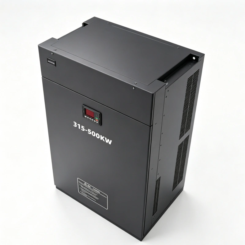 315kW 400kW 450kW 500kW Three Phase Variable Frequency Drive VFD Top View Cooling Ventilation Structure High Power AC Inverter 420HP 530HP 600HP 670HP 208V 220V 380V 400V 415V 440V 480V Voltnex Power