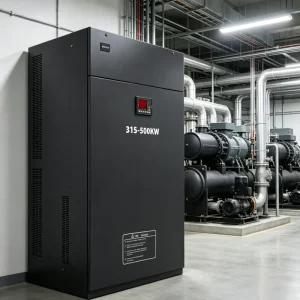 315kW 400kW 450kW 500kW Three Phase AC Frequency Inverter VFD Chiller Compressor Motor Controller 420HP 530HP 600HP 670HP 208V 220V 380V 400V 415V 440V 480V Industrial HVAC System Voltnex Power