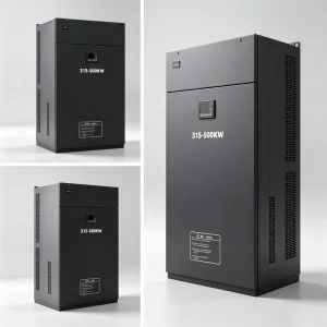 315kW 400kW 450kW 500kW Three Phase Variable Frequency Drive VFD Multiple Angles View Industrial Power Inverter System 420HP 530HP 600HP 670HP 208V 220V 380V 400V 415V 440V 480V Voltnex Power