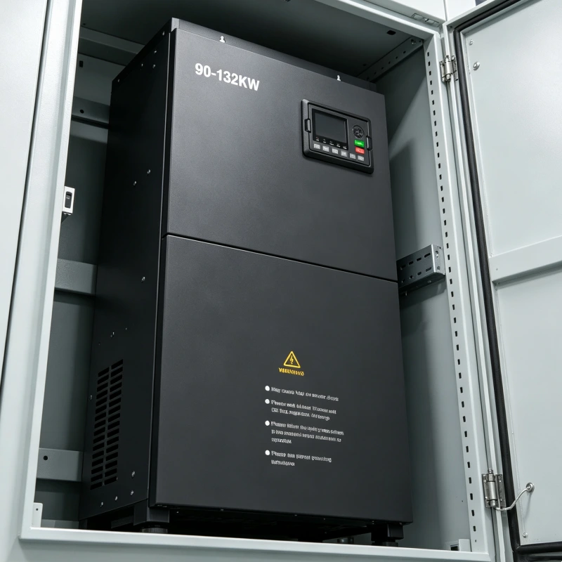 90kW 110kW 132kW (120HP 150HP 175HP) High Capacity Three Phase Automatic AC Motor Speed Controller VFD Inverter for Industrial Applications Supporting 208V 220V 380V 400V 415V 440V 480V Factory Direct Wholesale Voltnex Power