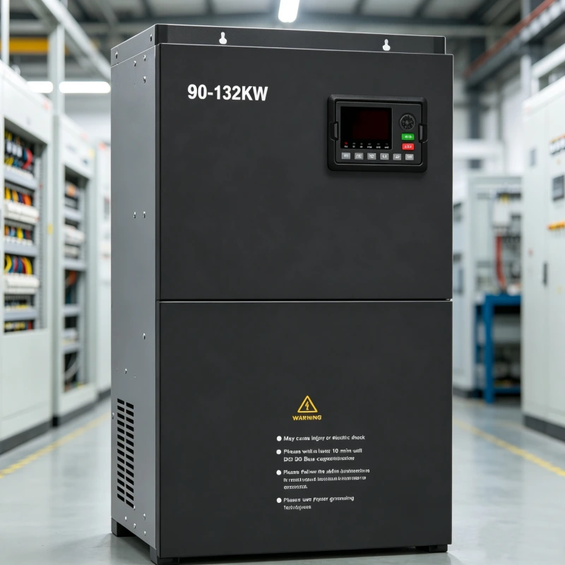 90kW 110kW 132kW (120HP 150HP 175HP) Three Phase AC Frequency Inverter VFD for Industrial Automation Production Line Motor Drive Solution Supporting 208V 220V 380V 400V 415V 440V 480V Voltnex Power