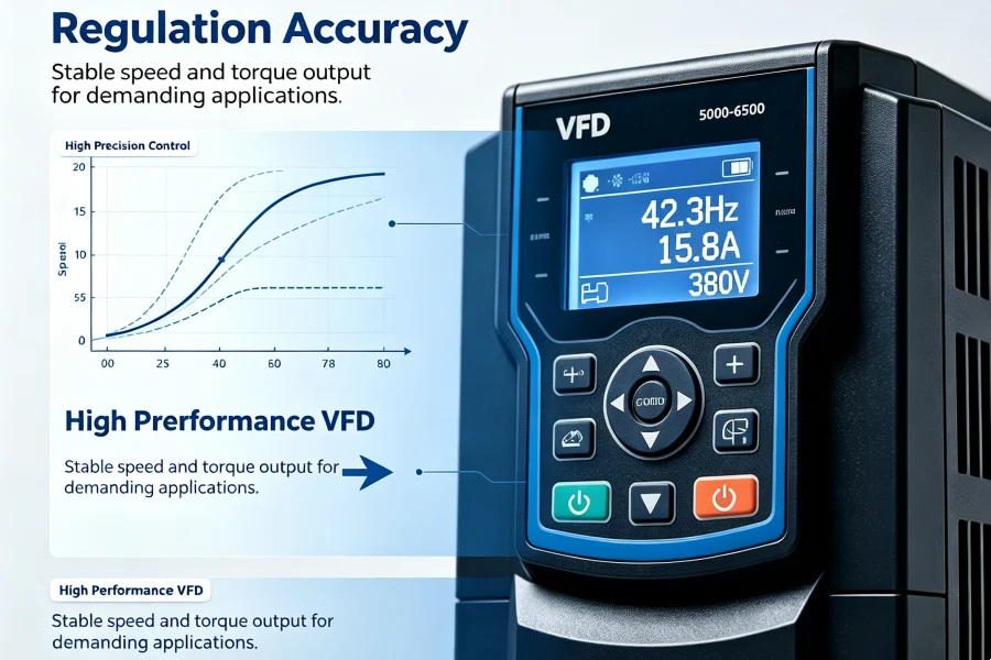 High Precision Vector Control VFD with Stable Speed and Torque Output for Demanding Industrial Automation Applications | AC Variable Frequency Drive | VoltNex Power