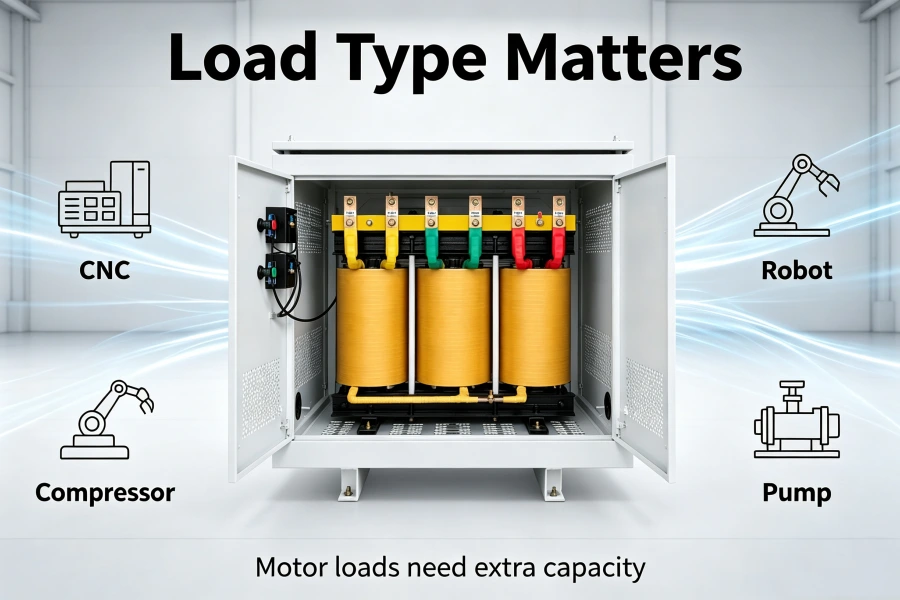 Isolation Transformer Selection Reference Guide for Industrial Loads Including Motors, CNC Machines, Robotics Systems and Compressors with kVA Sizing and Power Protection Solutions | Voltnex Power
