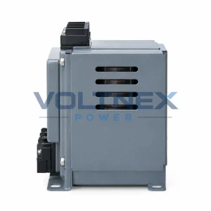 BK Series Enclosed Dry Type Control Transformer Side View with Ventilation and Custom Mounting