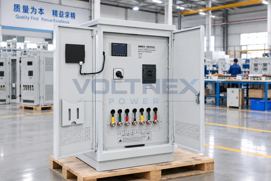 China electrical equipment factory manufacturing custom industrial power equipment, transformers, VFDs and voltage stabilizers