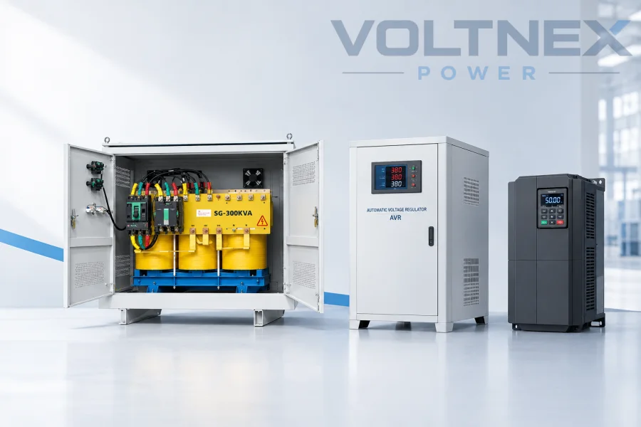 Industrial Power Equipment Transformer AVR and VFD Solutions for Factory Automation Voltnex Power
