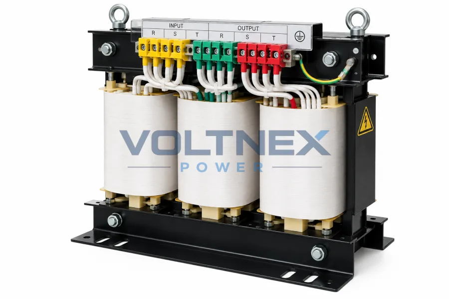 Industrial three phase autotransformer 1kVA–1000kVA, 220V–600V, custom manufactured for industrial power systems and voltage conversion