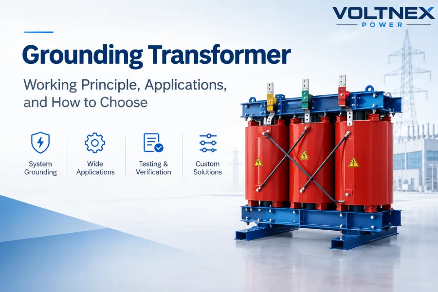 Low voltage grounding transformer working principle, applications, types and testing for three phase power systems and custom industrial grounding solutions