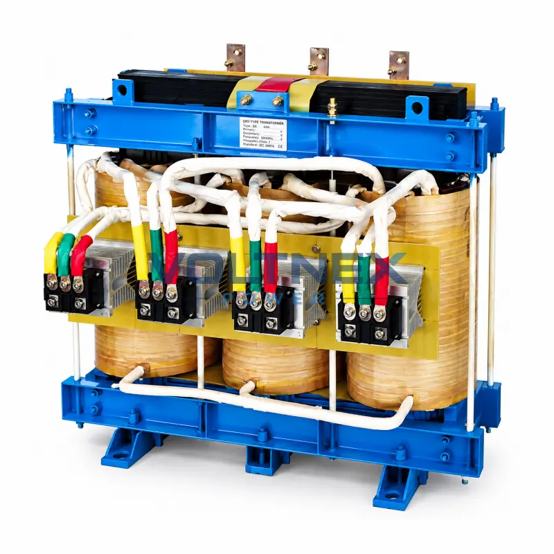 Three phase dry type ZSG rectifier transformer with copper coil windings and electrical silicon steel core for rectifier equipment, industrial DC power systems, electroplating, electrolysis, battery charging and AC to DC power conversion