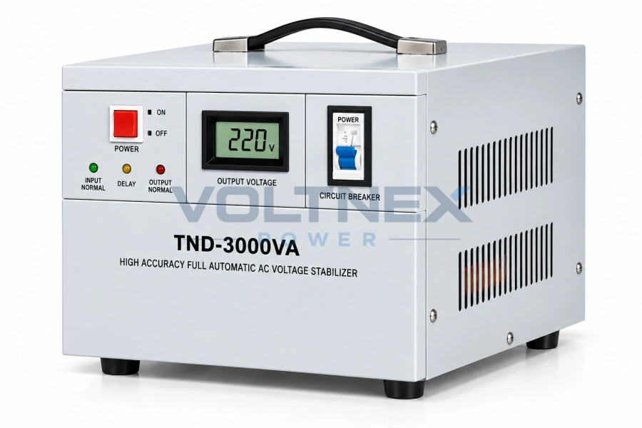 TND-3000VA Whole House Voltage Stabilizer High Accuracy Automatic AC Voltage Regulator for Home Electrical Equipment